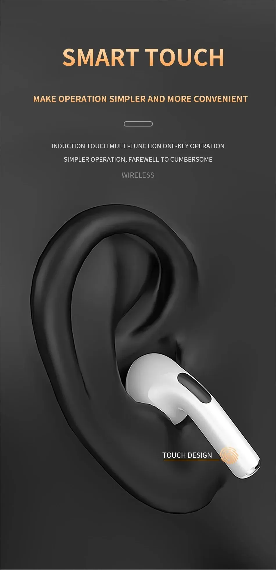 Original Air Pro 6 TWS Wireless Bluetooth Earphones Mini Pods Earbuds Earpod Headset For Xiaomi Android Apple iPhone Headphones