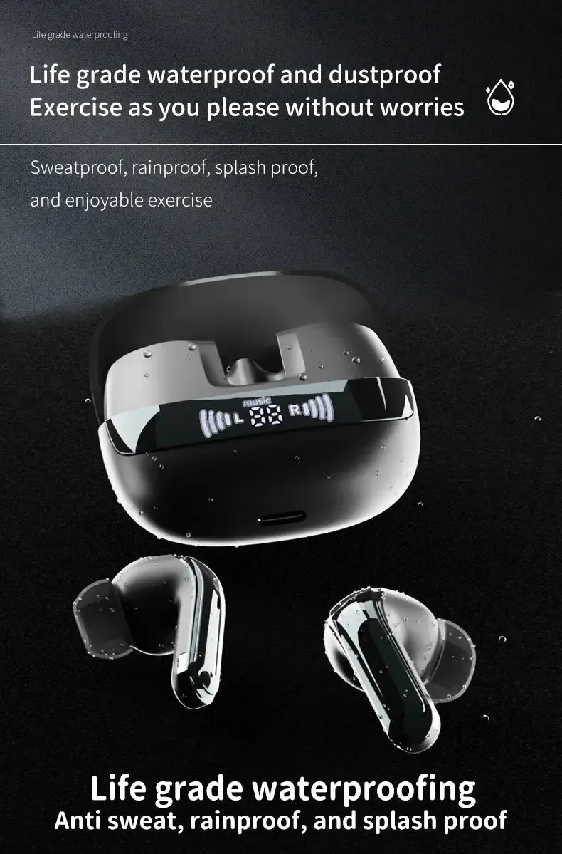 Original XIAOMI F8 Wireless Headphones Charging Bluetooth Headset Earbuds Noise Reduction Earphones Led Display Sport With Mic