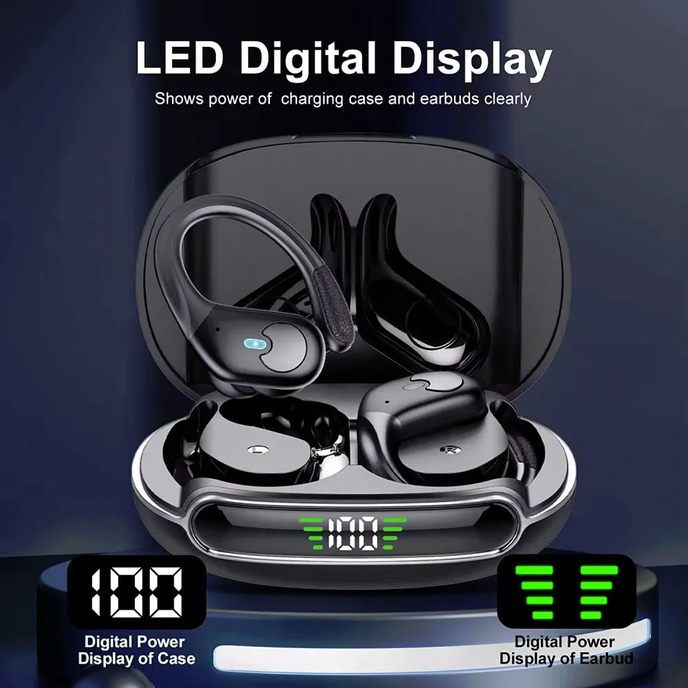Over Ear Earbuds Earphones IPX7 Waterproof BX30 Sports Headphones