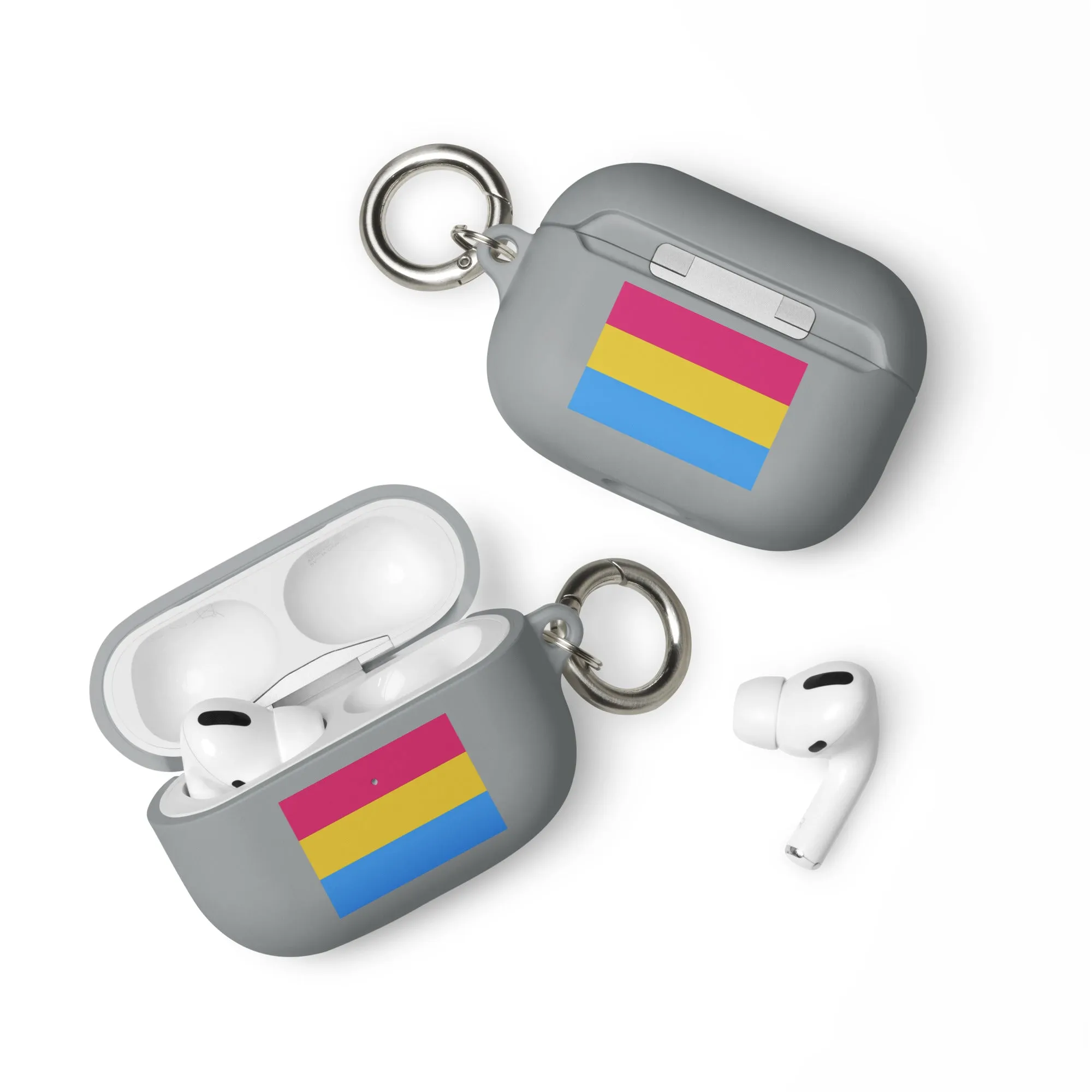 Pansexual Pan Pride Flag Rubber Case for Apple AirPods