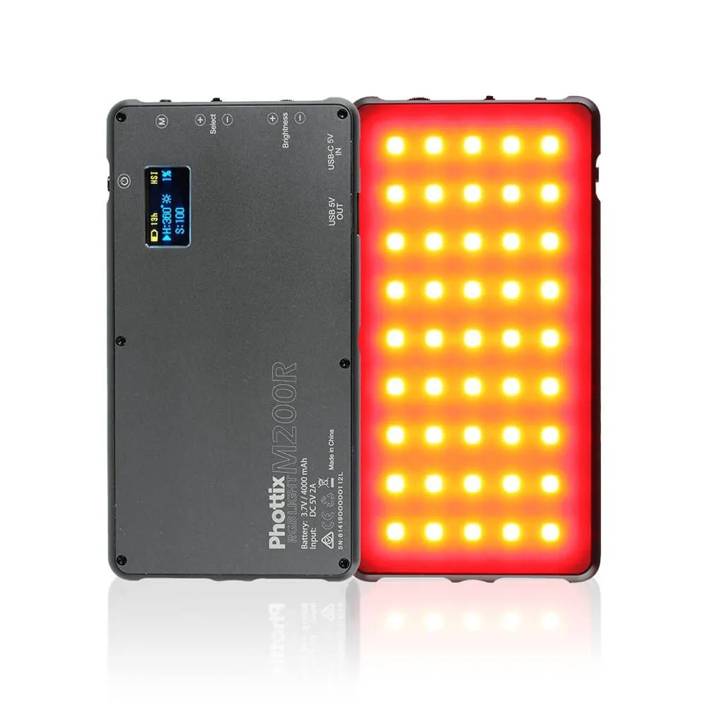 Phottix M200R RGB LED Continuous Light