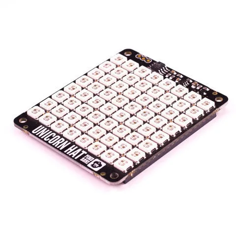 Pimoroni Unicorn Hat - 8x8 RGB LED Shield for Raspberry Pi