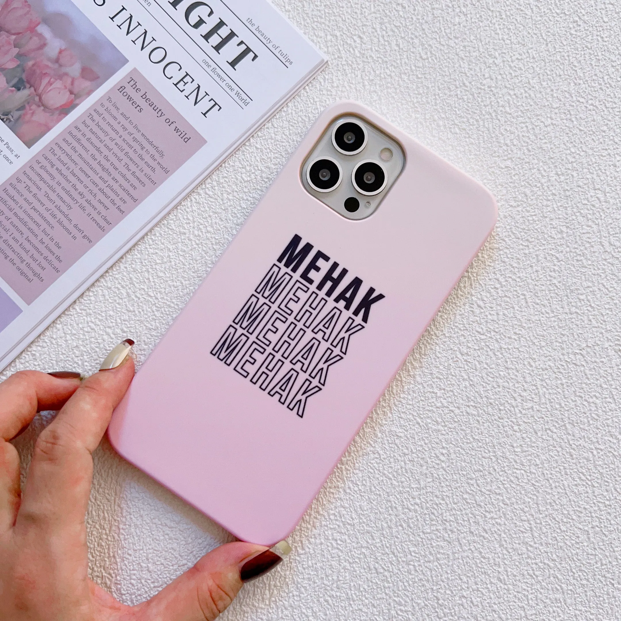 Pink Ombre Customised Slim Case