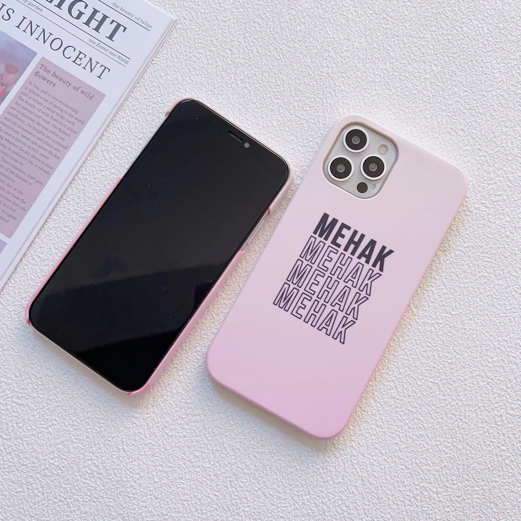Pink Ombre Customised Slim Case