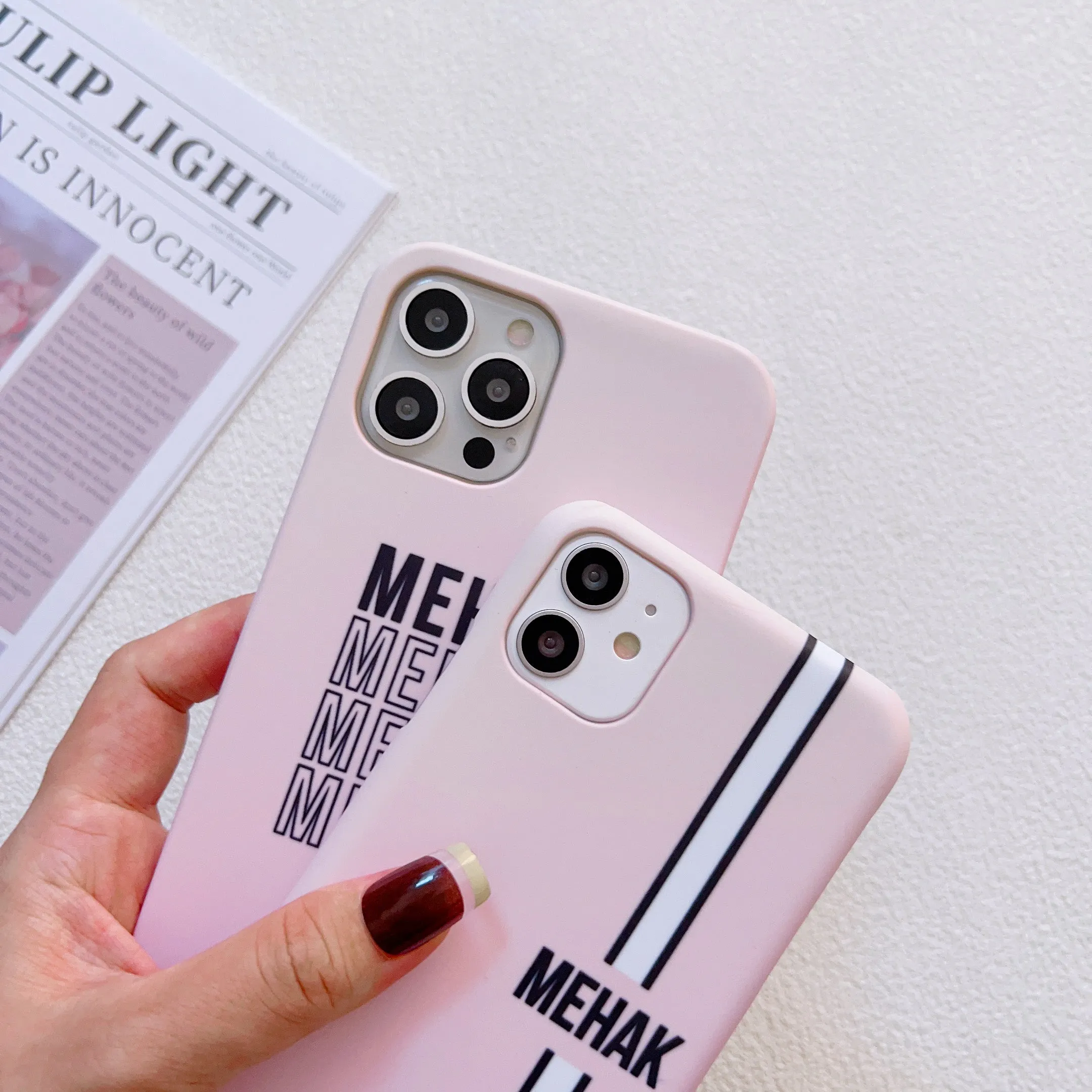 Pink Ombre Customised Slim Case