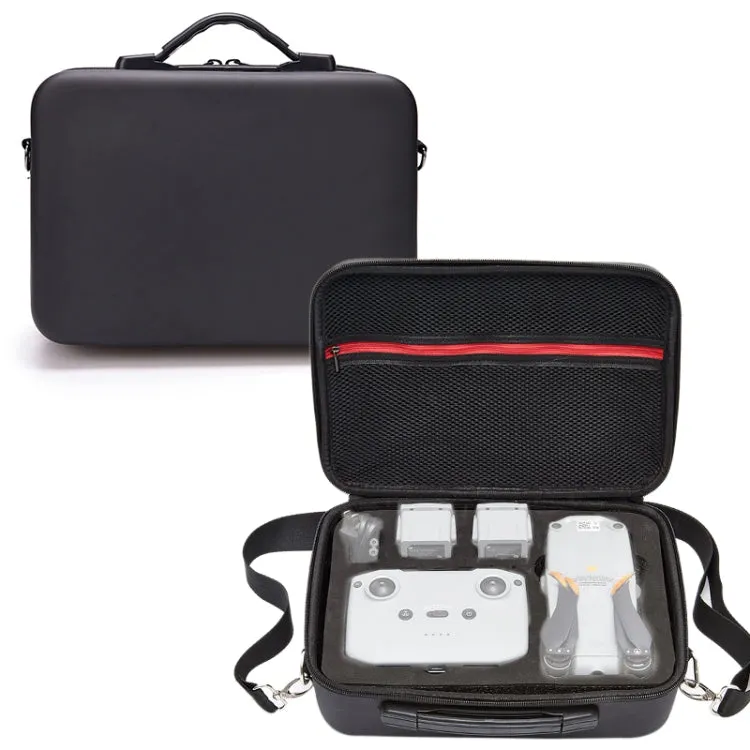 Portable Single Shoulder Storage Travel Carrying PU Cover Case Box for DJI Air 2S(Black   Black Liner)