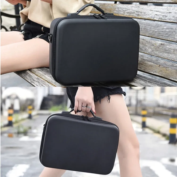 Portable Single Shoulder Storage Travel Carrying PU Cover Case Box for DJI Air 2S(Black   Red Liner)