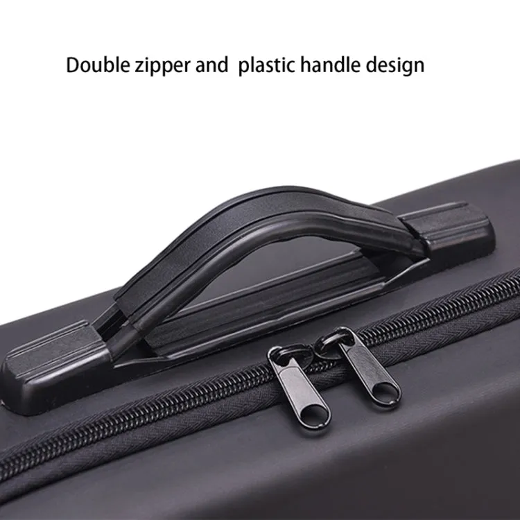 Portable Single Shoulder Storage Travel Carrying PU Cover Case Box for DJI Air 2S(Black   Red Liner)