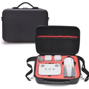 Portable Single Shoulder Storage Travel Carrying PU Cover Case Box for DJI Air 2S(Black   Red Liner)