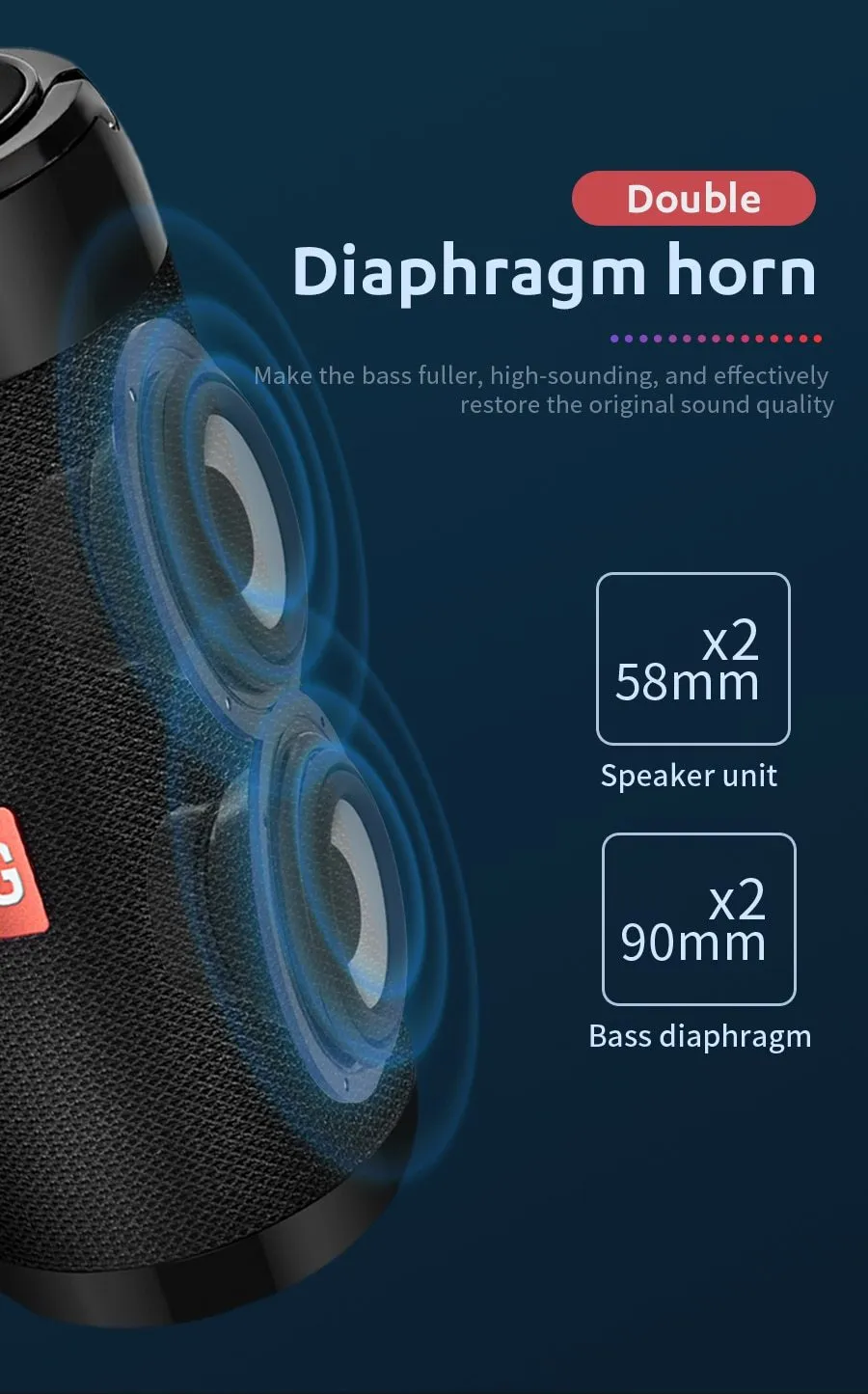 Portable Wireless Bluetooth Waterproof Speaker