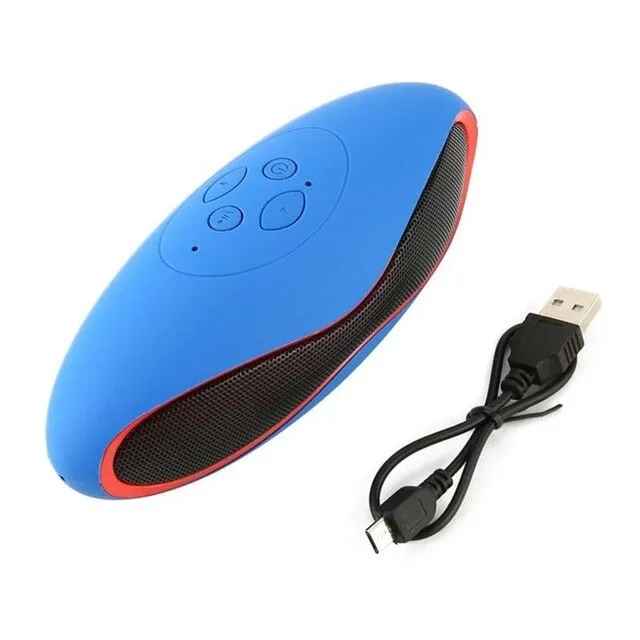 Portable Wireless Speaker/Sound System (with 3D Stereo Music Surround, TF, USB, Superbass, Bluetooth Football Shape)