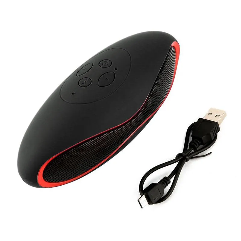 Portable Wireless Speaker/Sound System (with 3D Stereo Music Surround, TF, USB, Superbass, Bluetooth Football Shape)