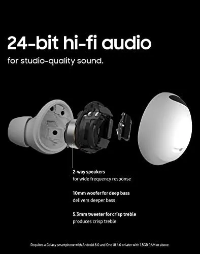PROCUCTO 62 Auriculares inalámbricos Bluetooth SAMSUNG Galaxy Buds 2 Pro, cancelación de ruido, sonido Hi-Fi, audio 360, ajuste cómodo en el oído, voz HD, modo de conversación, resistente al agua IPX7, versión de EE. UU., grafito