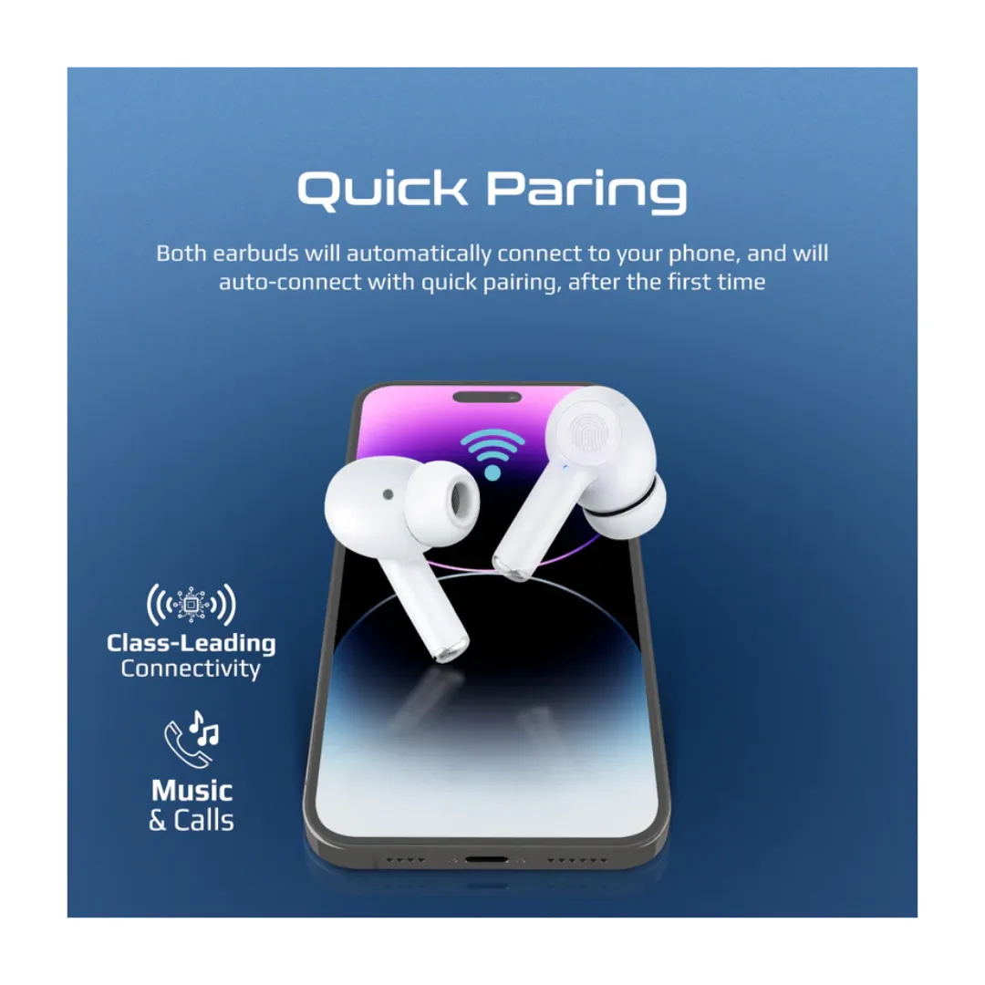 Promate  High-Definition ANC TWS Earphones with intellitouch