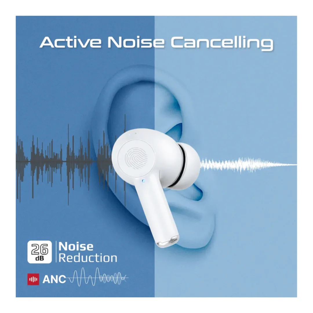 Promate  High-Definition ANC TWS Earphones with intellitouch