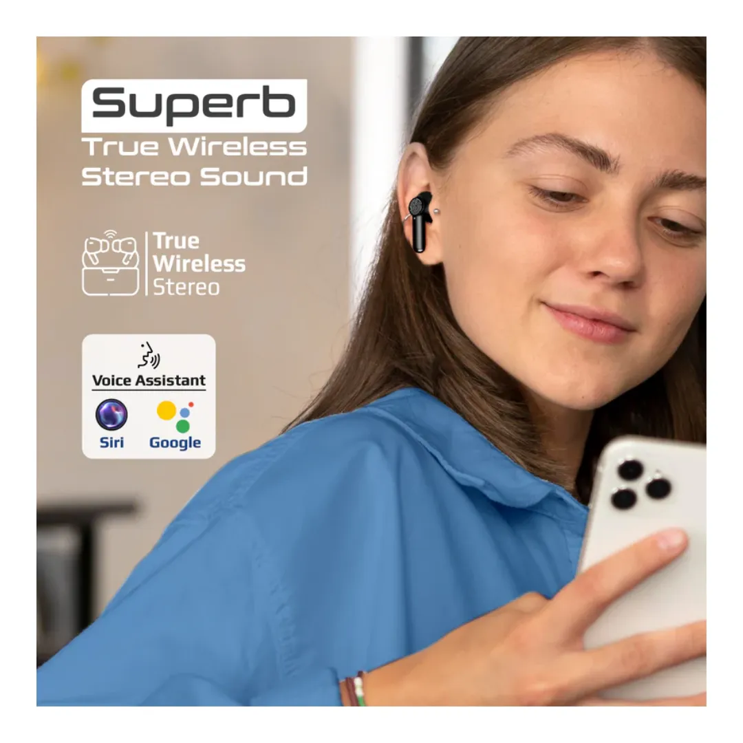Promate  High-Definition ANC TWS Earphones with intellitouch