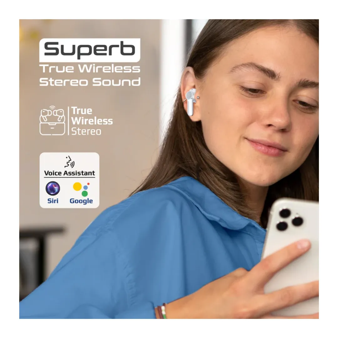 Promate  High-Definition ANC TWS Earphones with intellitouch