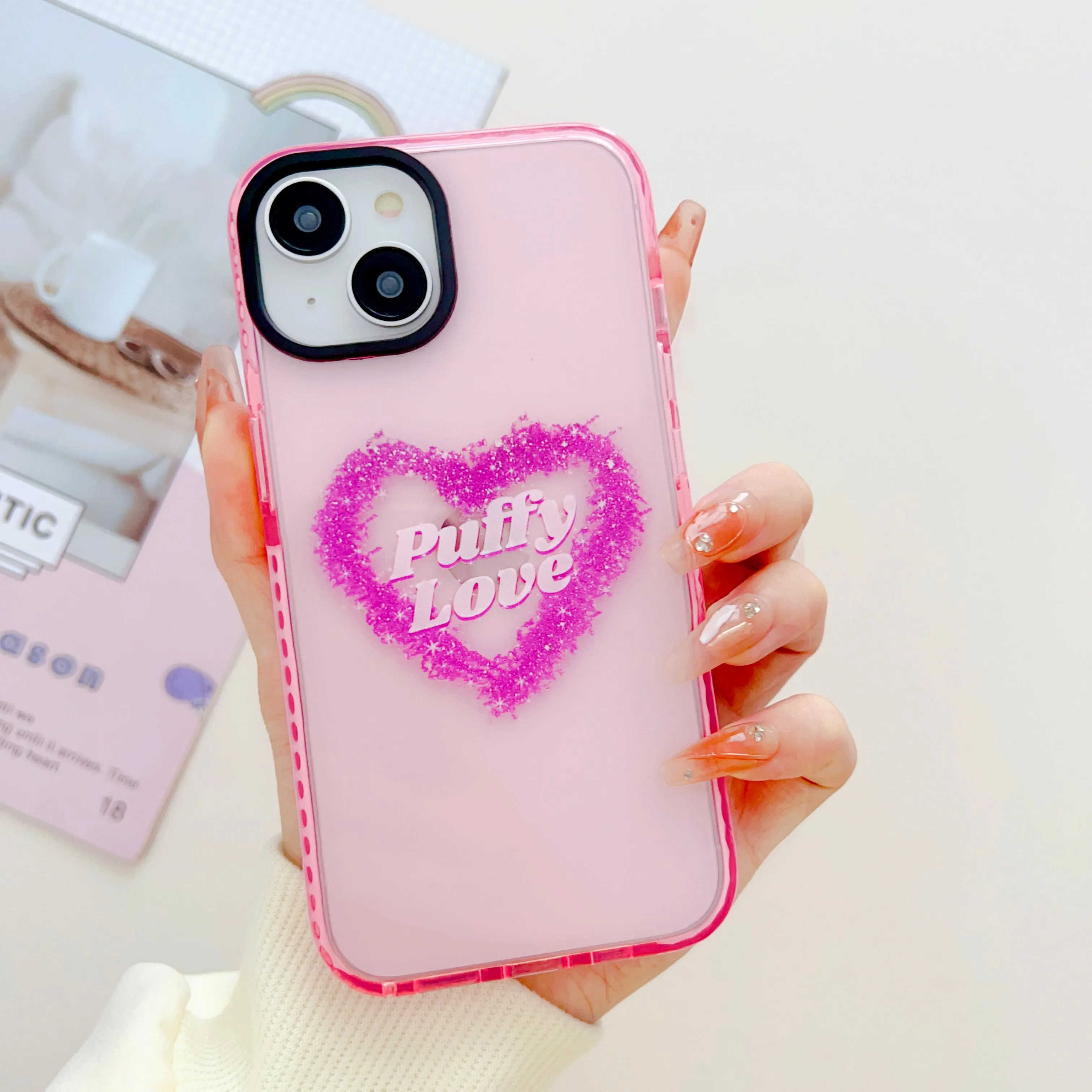 Puffy Love ! Designer Impact Proof Silicon Phone Case for iPhone