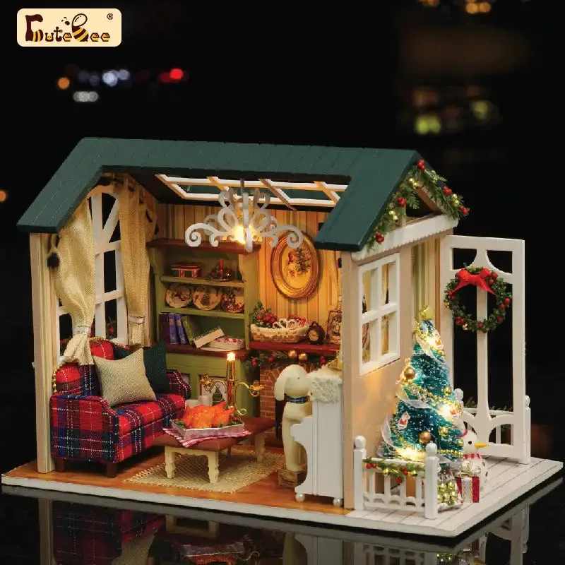 "Holiday Time" Miniature Dollhouse Kit