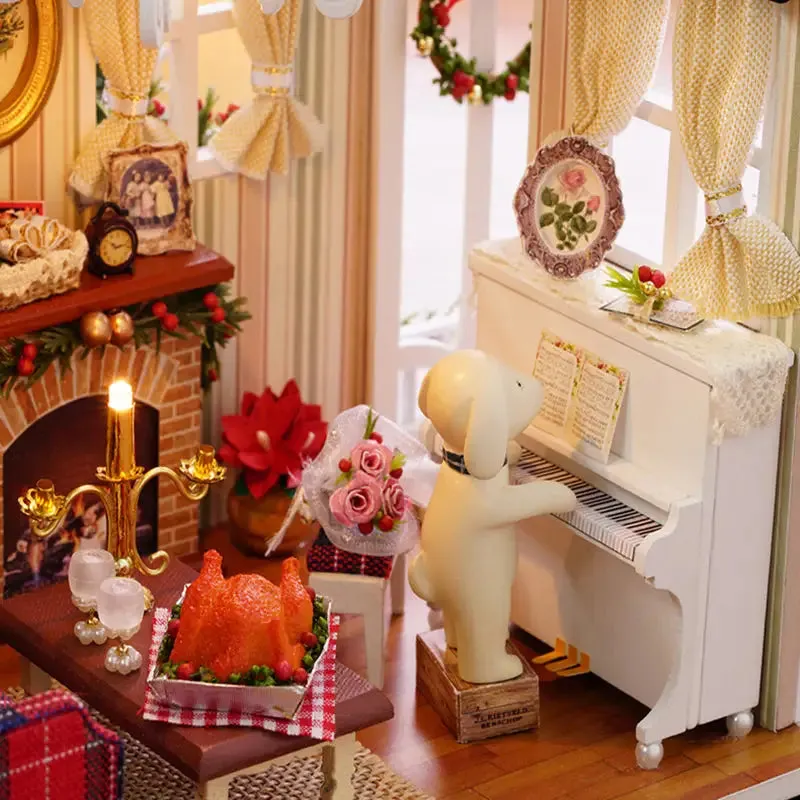 "Holiday Time" Miniature Dollhouse Kit