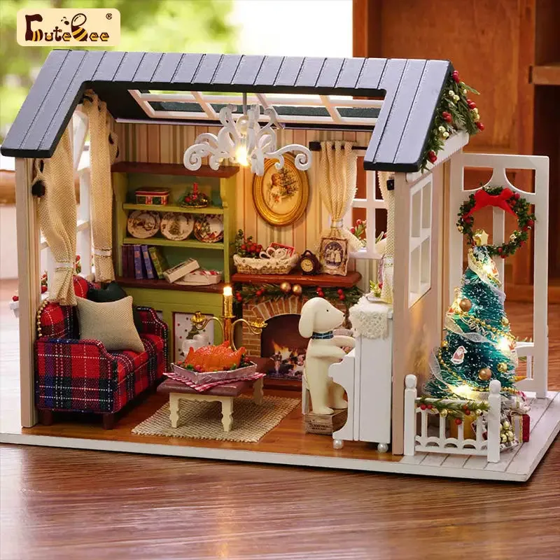 "Holiday Time" Miniature Dollhouse Kit