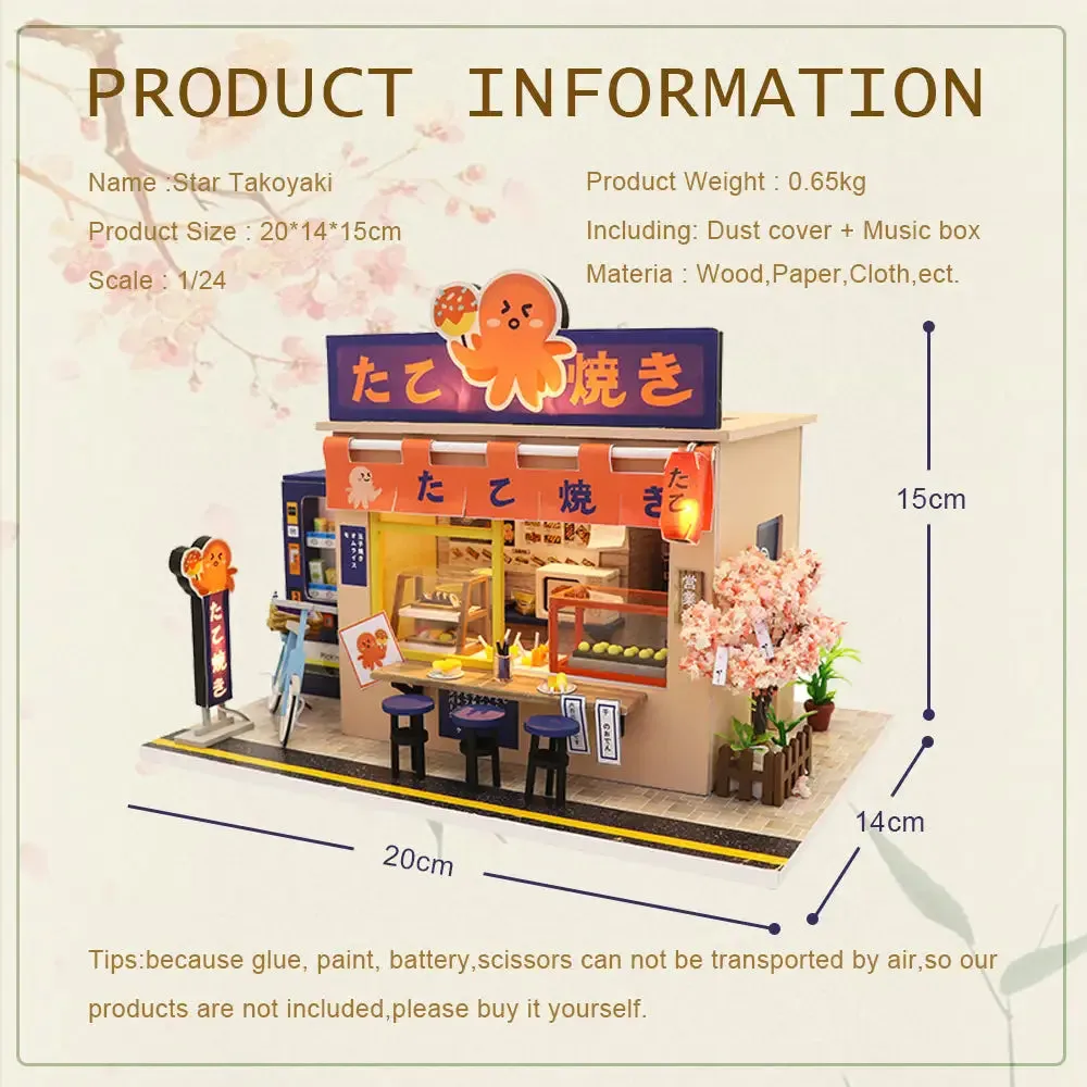 "Star Takoyaki" Miniature Dollhouse Kit