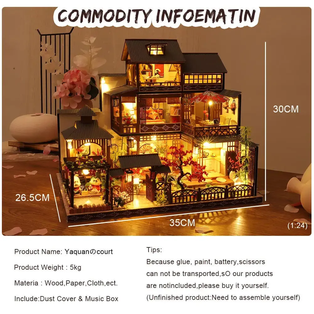 "Yaquan Court" Miniature Dollhouse Kit