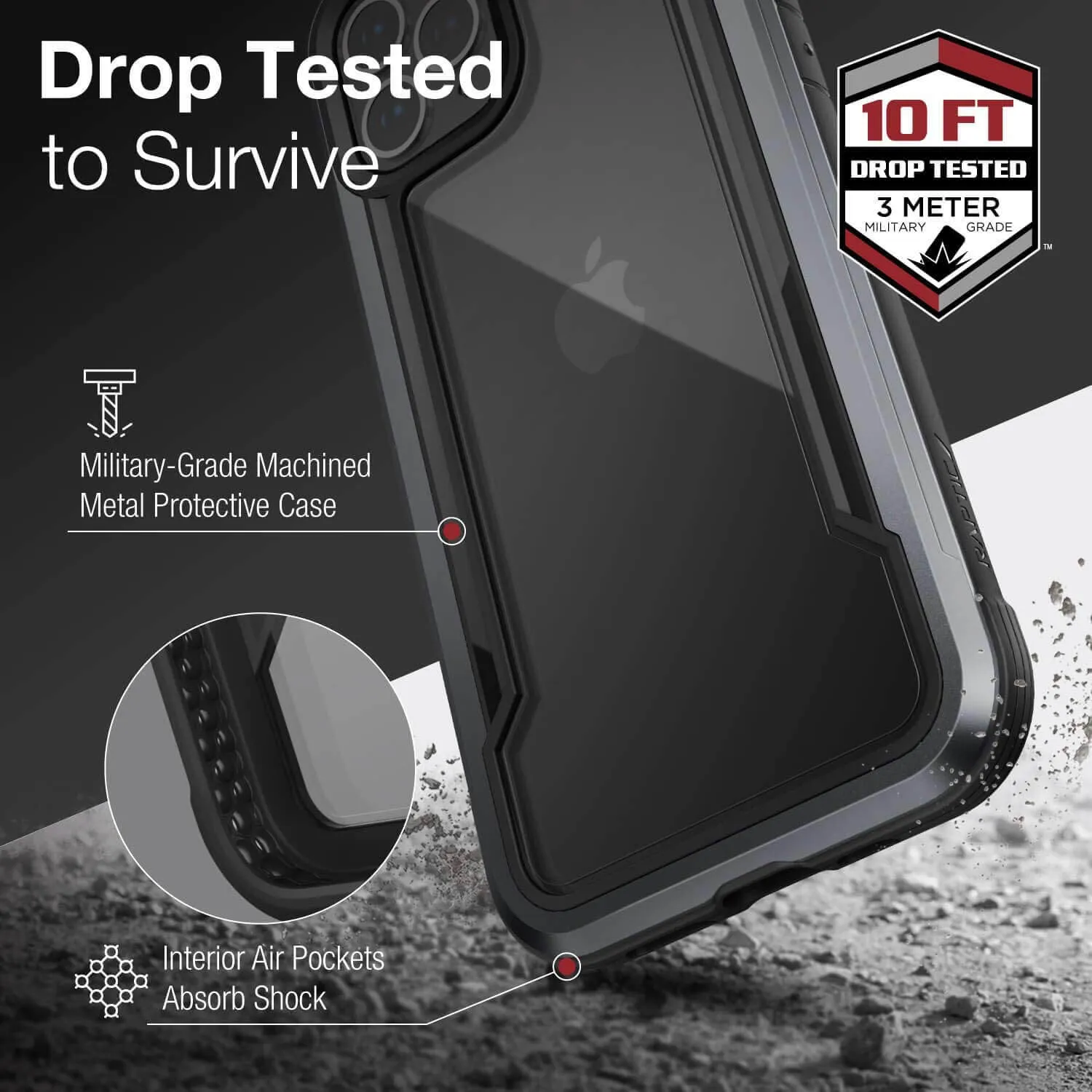 Raptic iPhone 12 mini Case Shield Black
