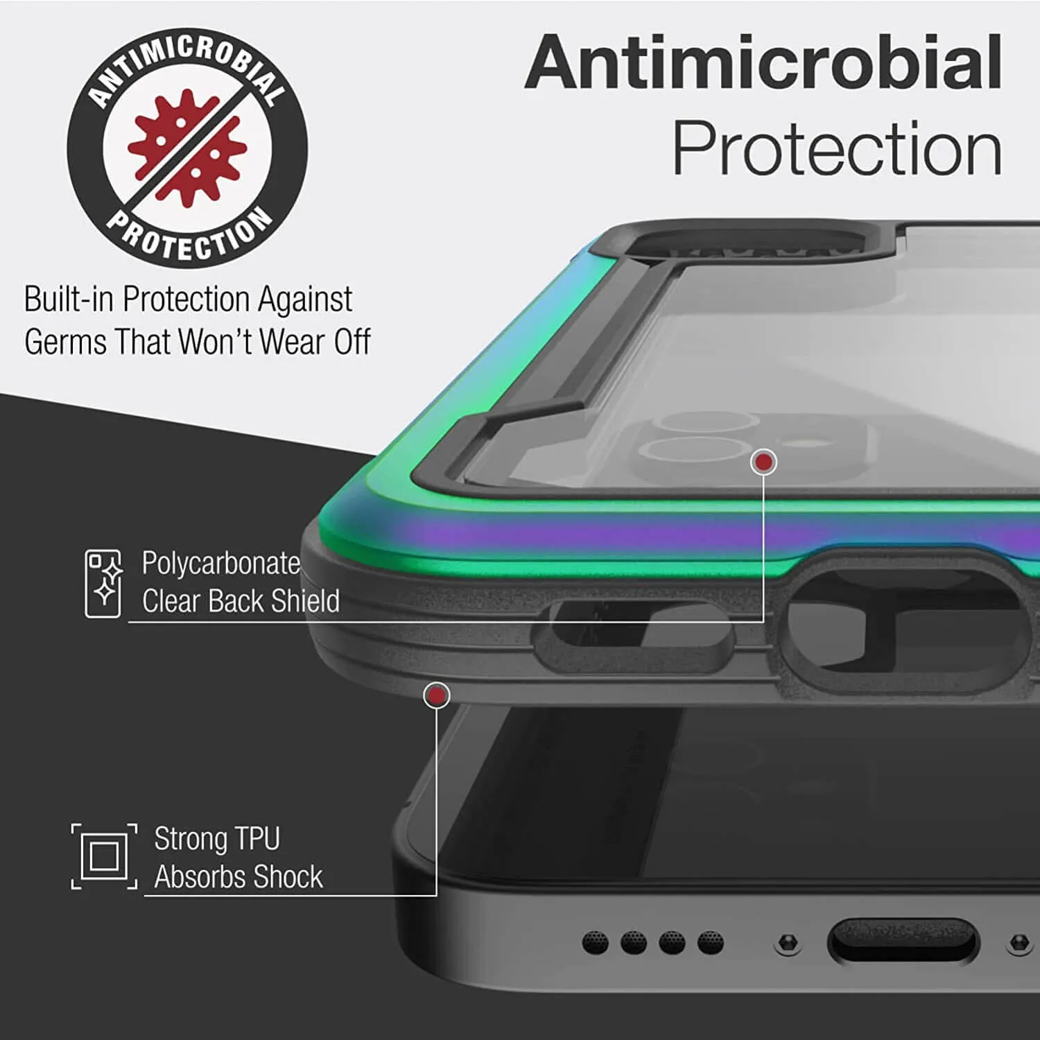 Raptic iPhone 12 mini Case Shield Iridescent