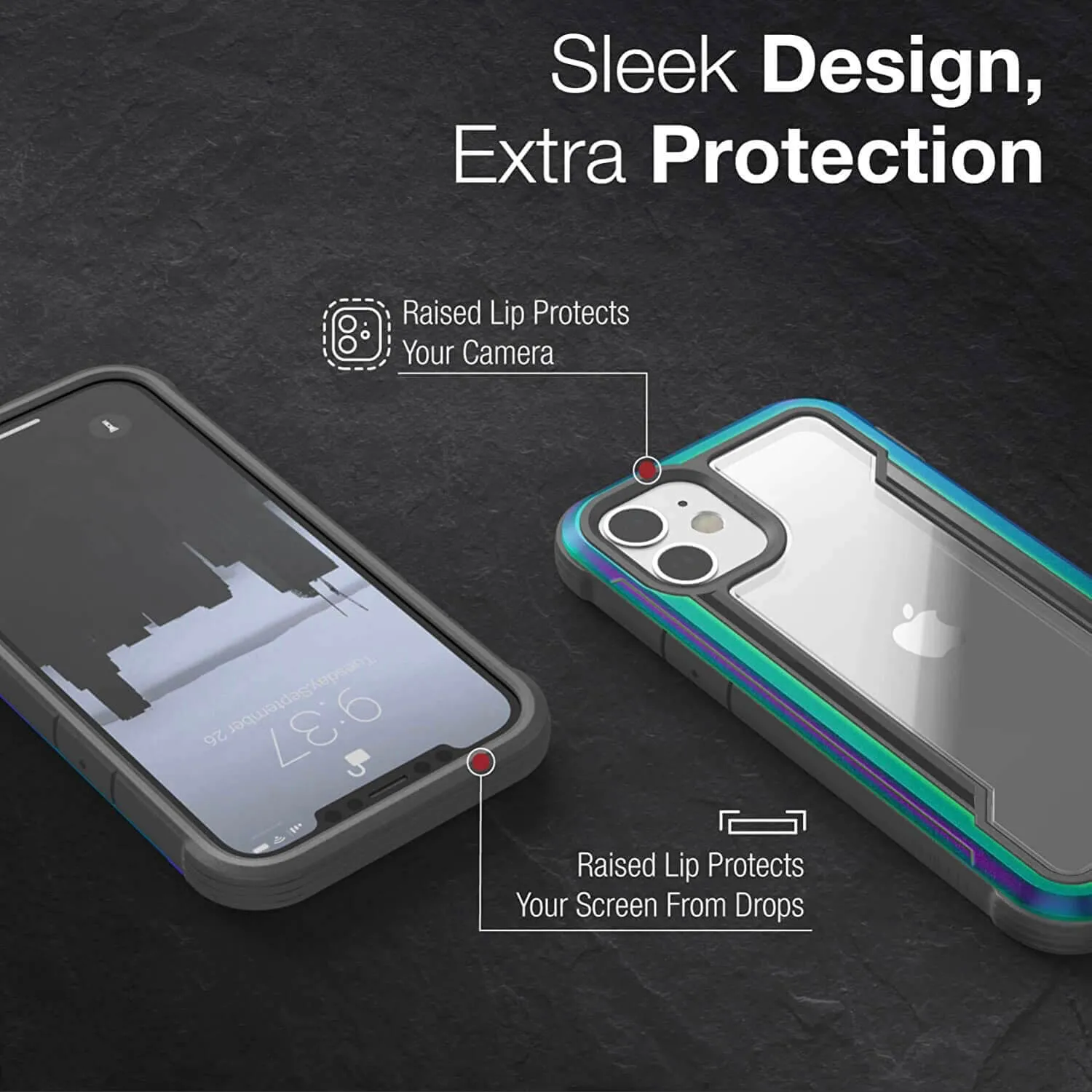Raptic iPhone 12 mini Case Shield Iridescent
