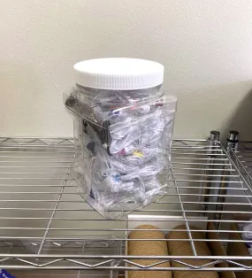 Reclosable Plastic Storage Case - Fits 50 Bagged Earbuds