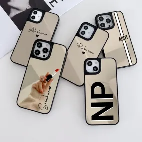Reflective Mirror Customised Case for iPhone ( Gold )