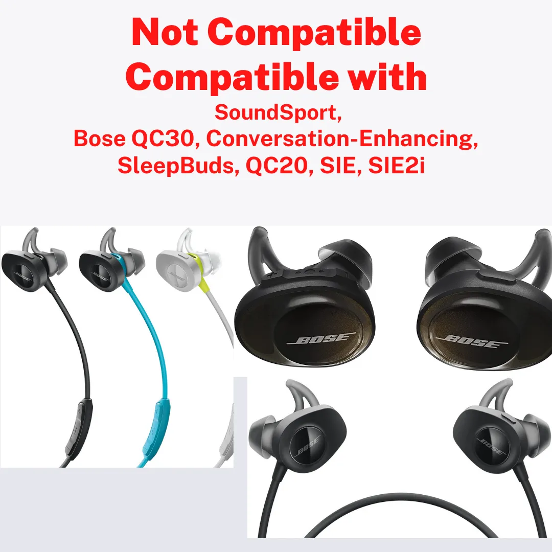 Replacement Ear Buds Tips for Bose QuietComfort Earbuds