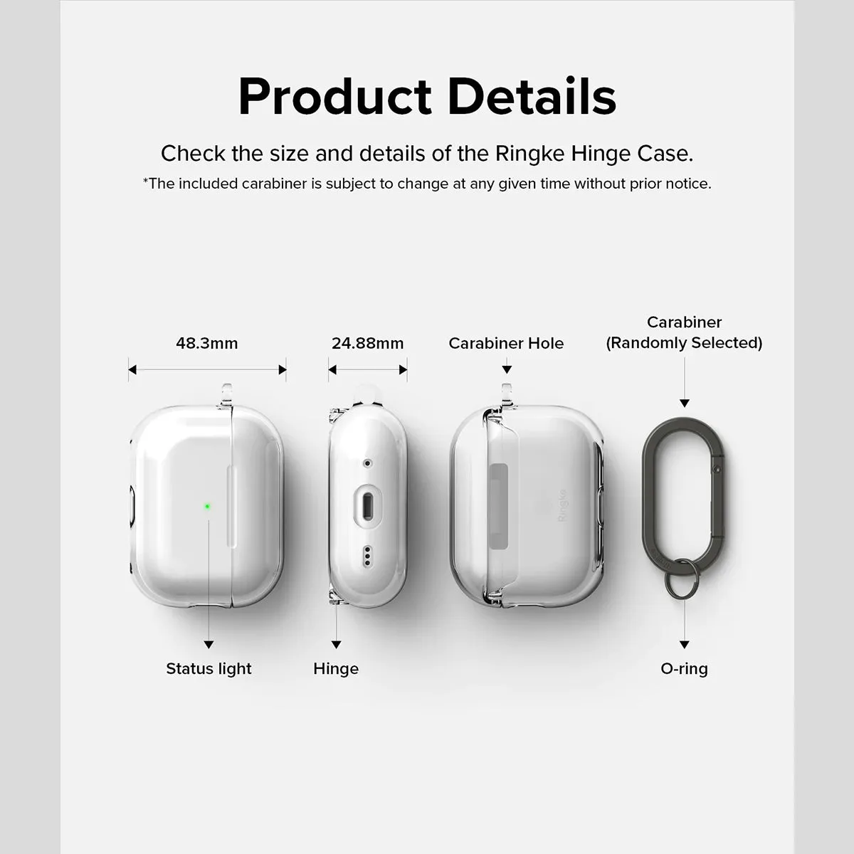 Ringke Hinge Case for AirPods Pro 2 (Clear)