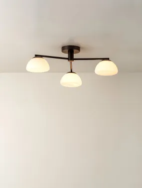Silio - 3 light bronze and opal flush