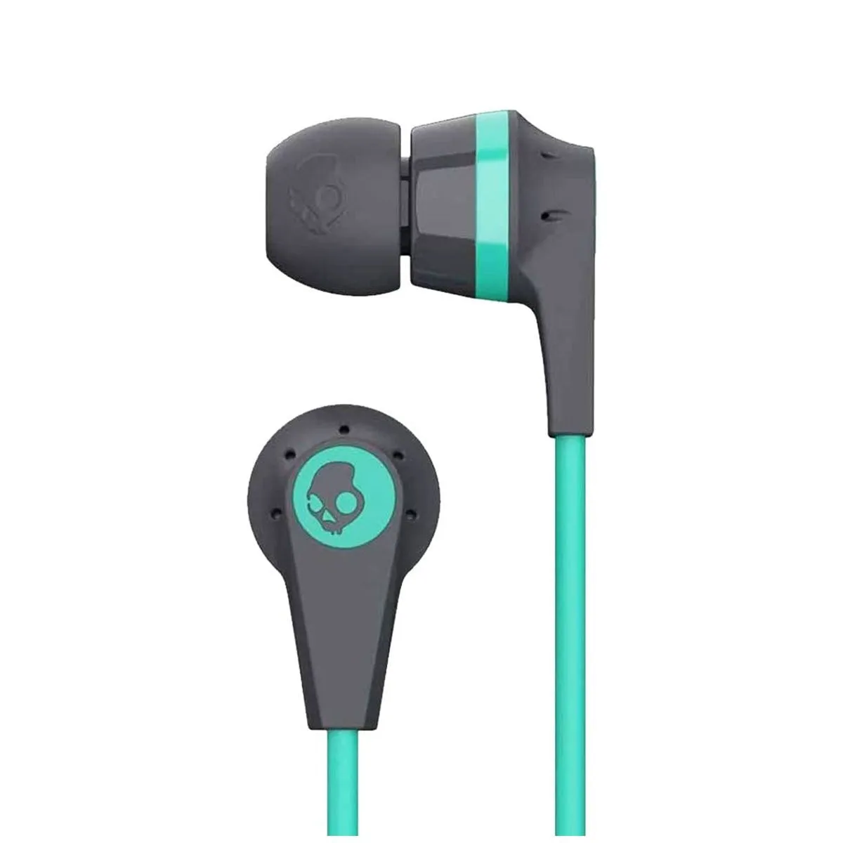 Skullcandy Ink&#39;d Bluetooth Wireless Earbuds with Mic - Gray/Miami