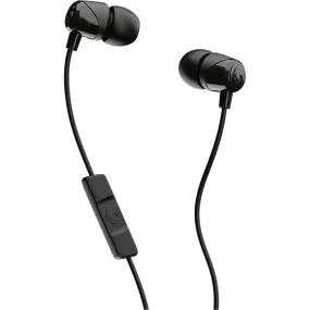 Skullcandy Jib In-Ear Wired Earbuds with Microphone, Compatible with Bluetooth Devices & Computers - Black