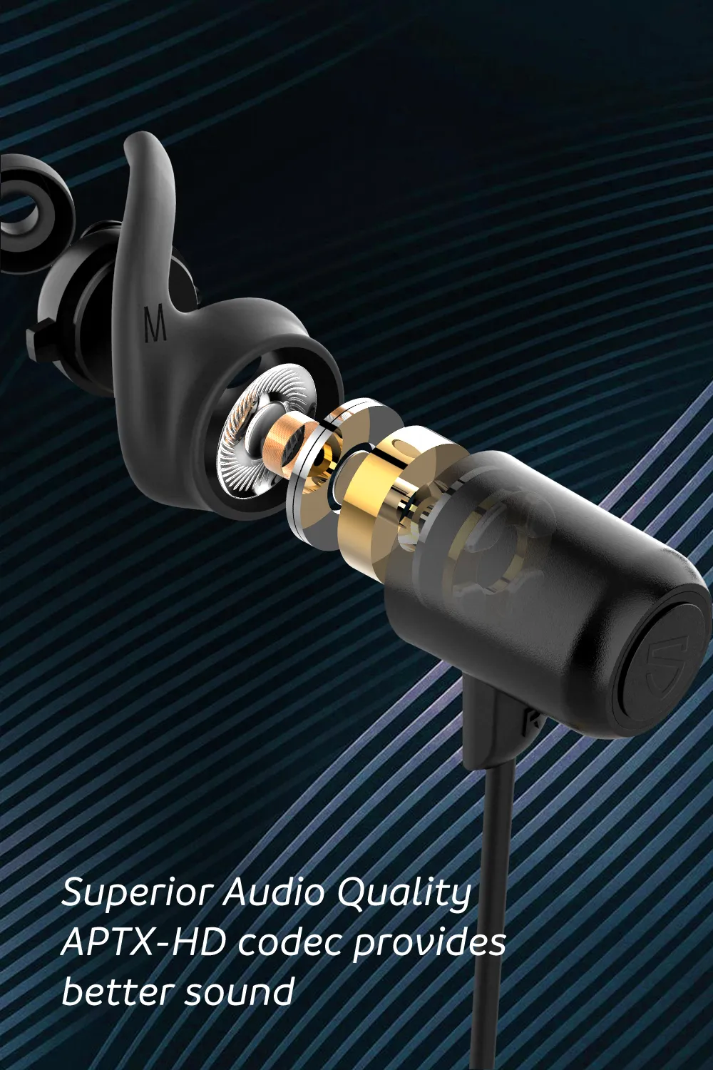 Soundpeats Q35HD - IPX8 Bluetooth 5.0 Headphones