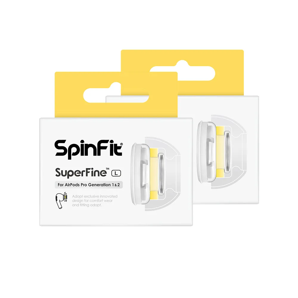 Spinfit SuperFine Silicon Eartips for AirPods Pro (2 Pairs)