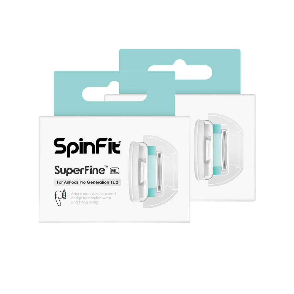 Spinfit SuperFine Silicon Eartips for AirPods Pro (2 Pairs)