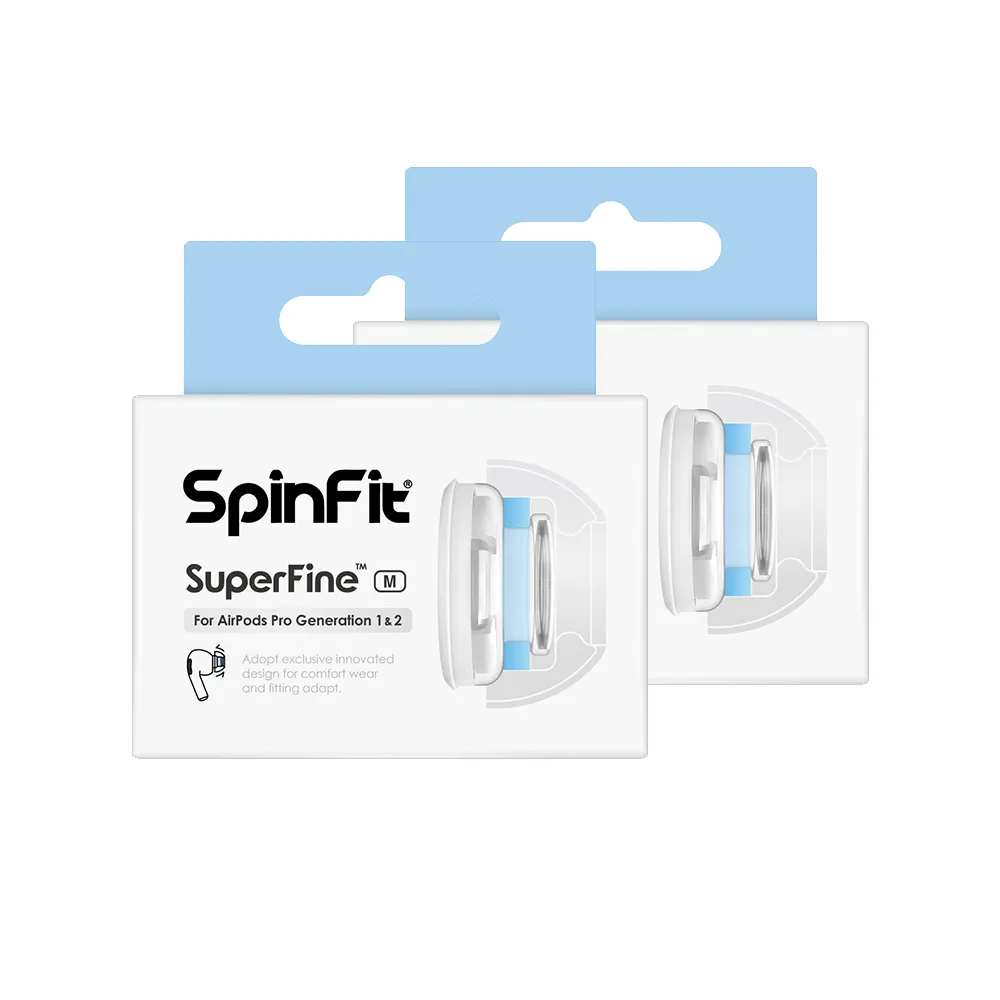 Spinfit SuperFine Silicon Eartips for AirPods Pro (2 Pairs)