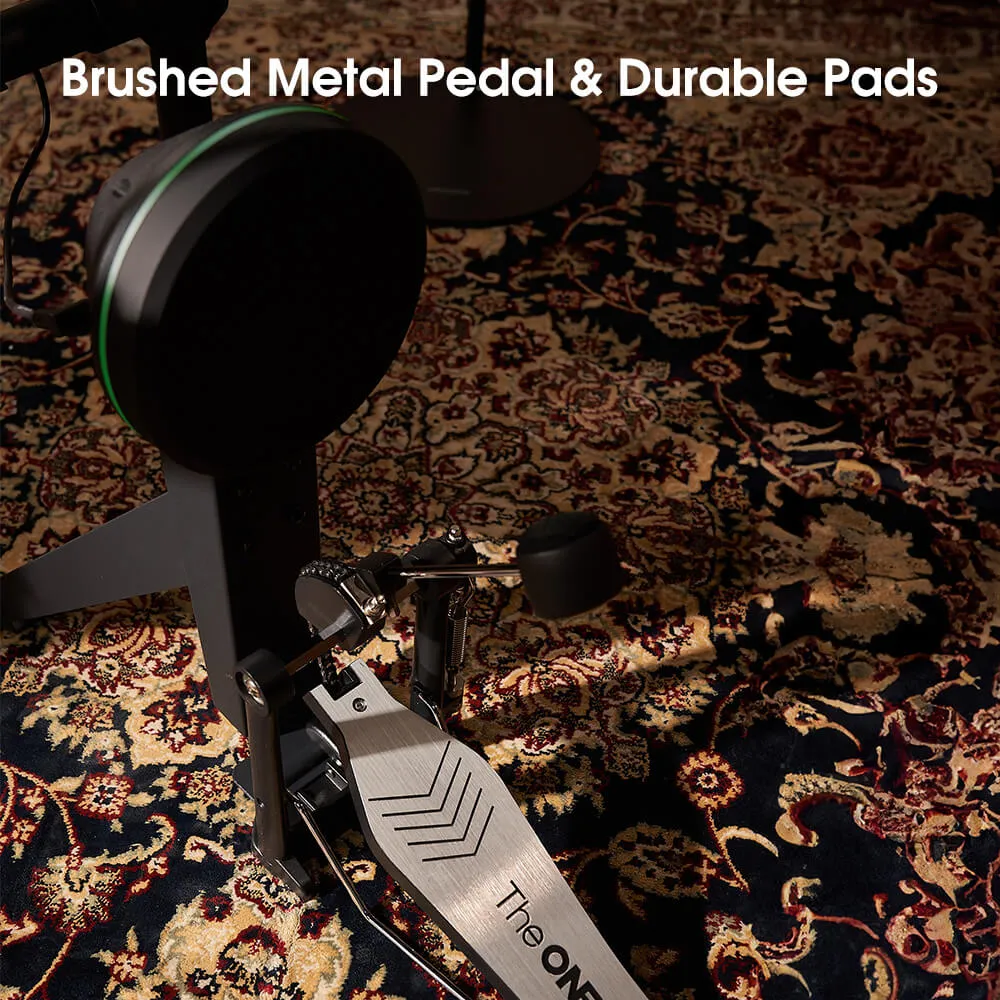 The ONE Polaris Drums, TOD1 Electronic Drum Set, Built-in LED Lights Connected with Drum Learning App