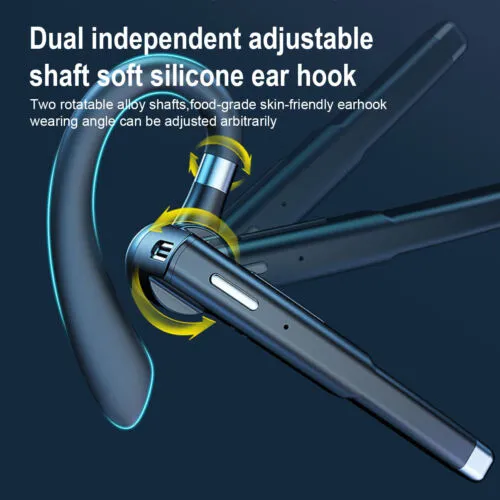 Trucker Wireless Bluetooth 5.0 Earpiece Headset Mic Earbud Noise Cancelling USA