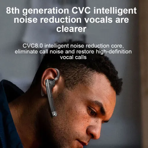 Trucker Wireless Bluetooth 5.0 Earpiece Headset Mic Earbud Noise Cancelling USA