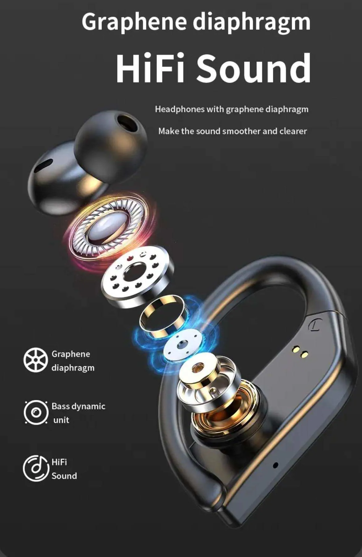 TUTT Q8 TWS Earphone Led Display Wireless Stereo Earbuds Sport Waterproof Headphones Headsets with Microphone | Business | Sport