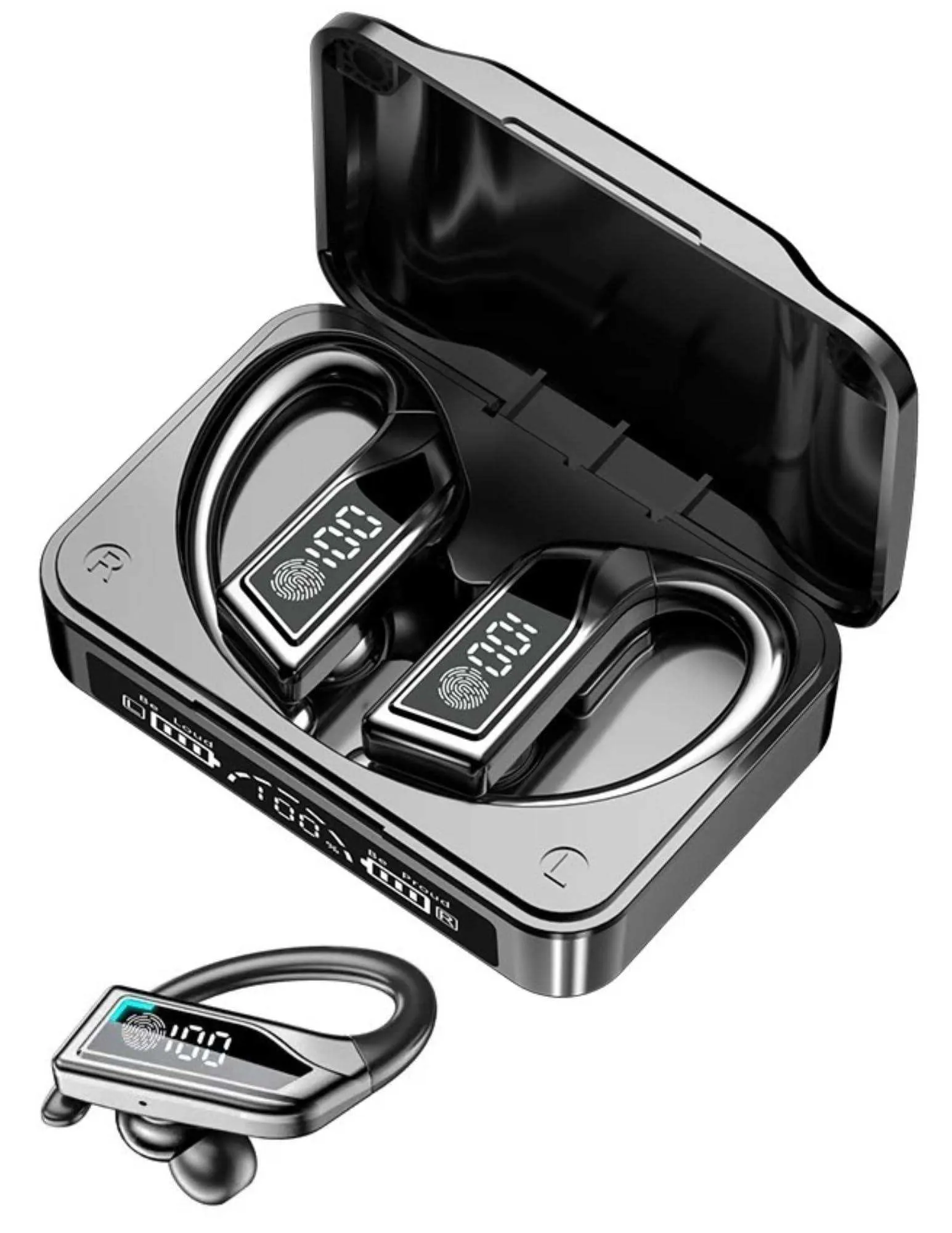 TUTT Q8 TWS Earphone Led Display Wireless Stereo Earbuds Sport Waterproof Headphones Headsets with Microphone | Business | Sport