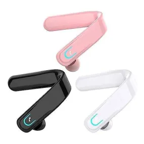 TUTT Right Ear Hook with Microphone BT 5.1 EDR Handsfree Earphones Single Ear Hook HD Call Business | Driving | 15 Hrs Call and Music | iOS Android