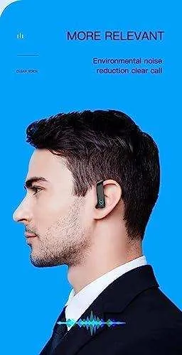TUTT Right Ear Hook with Microphone BT 5.1 EDR Handsfree Earphones Single Ear Hook HD Call Business | Driving | 15 Hrs Call and Music | iOS Android