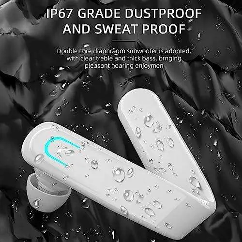 TUTT Right Ear Hook with Microphone BT 5.1 EDR Handsfree Earphones Single Ear Hook HD Call Business | Driving | 15 Hrs Call and Music | iOS Android