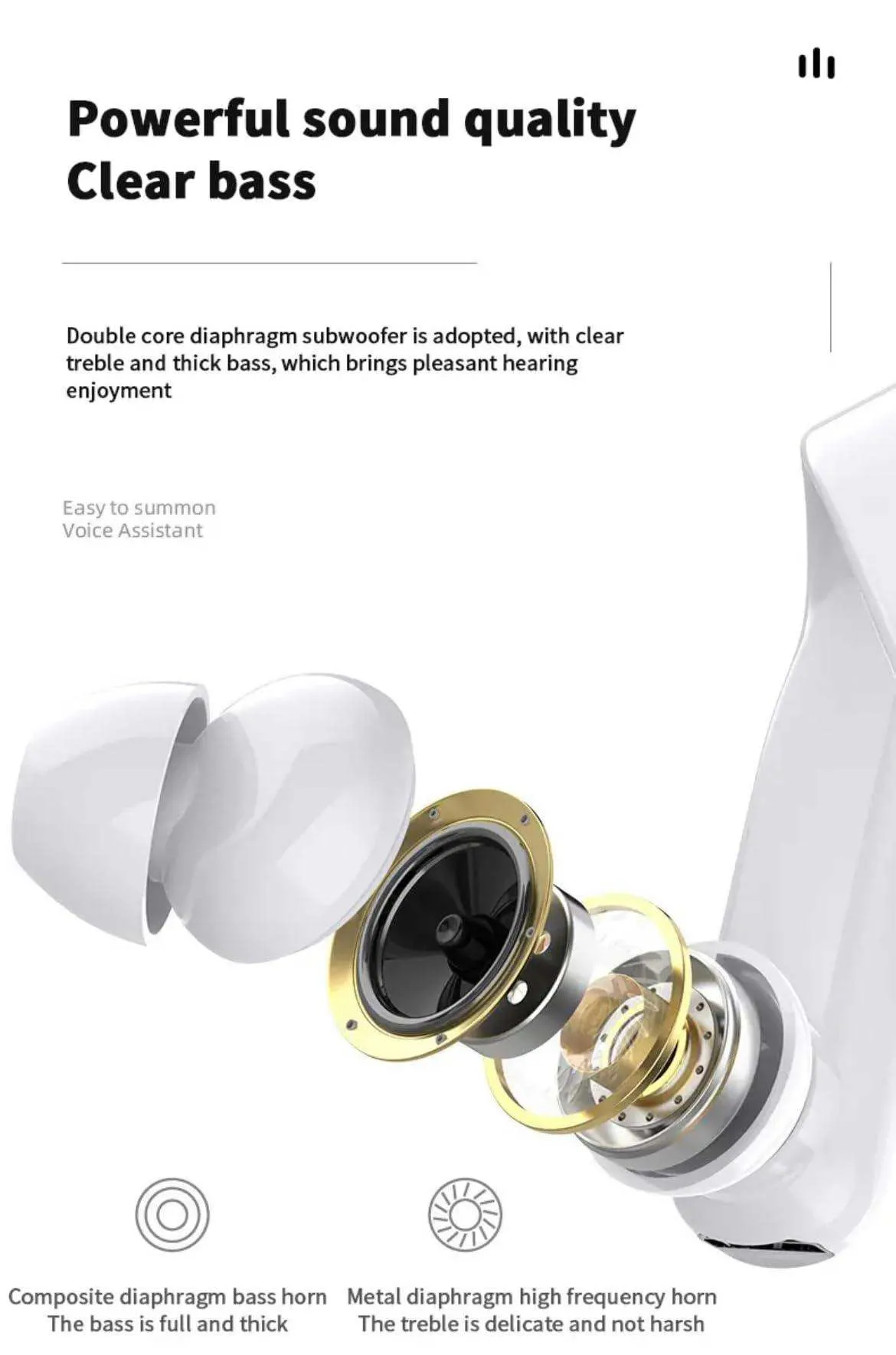 TUTT Right Ear Hook with Microphone BT 5.1 EDR Handsfree Earphones Single Ear Hook HD Call Business | Driving | 15 Hrs Call and Music | iOS Android